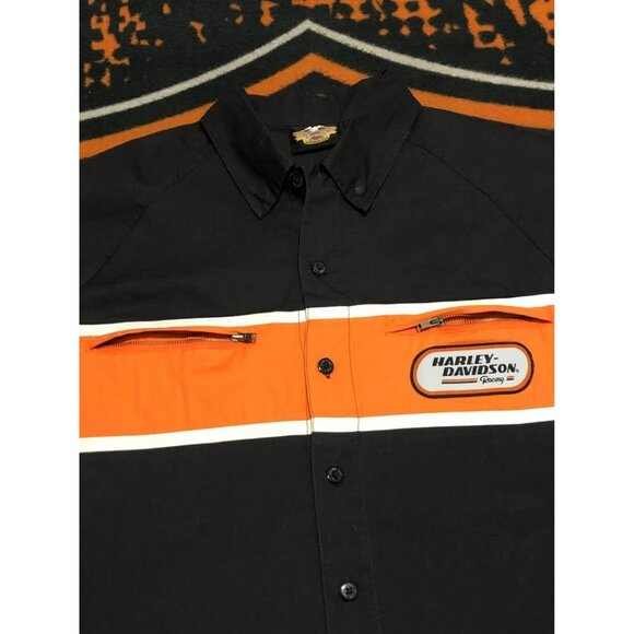 Harley-Davidson Button Down Shirt Large Men, Embroidery Emblem - Picture 3 of 5